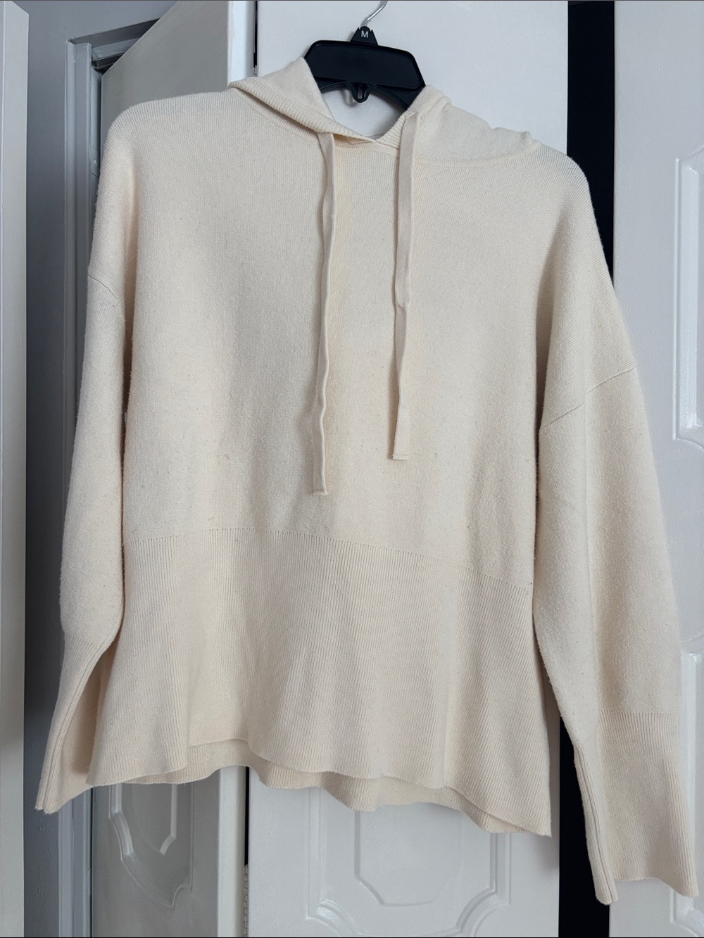 Cream Knit Hoodie